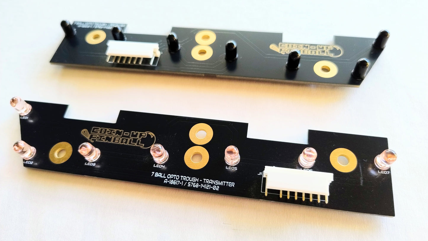 7 Ball Opto Trough Transmitter & Receiver Board Set 6/4 Ball for Williams/Bally Pinball