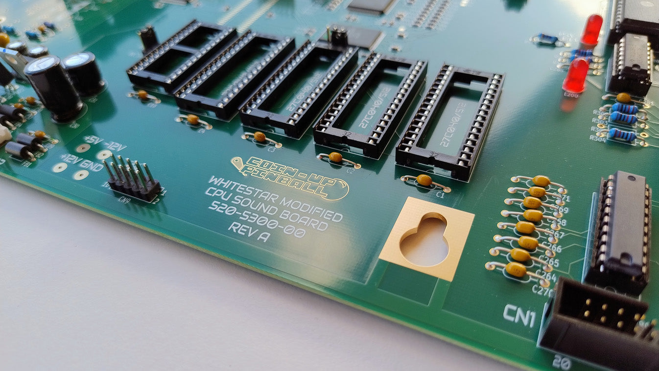 Stern Whitestar V2 Modified Pinball CPU / MPU Sound Board 520-5300-00