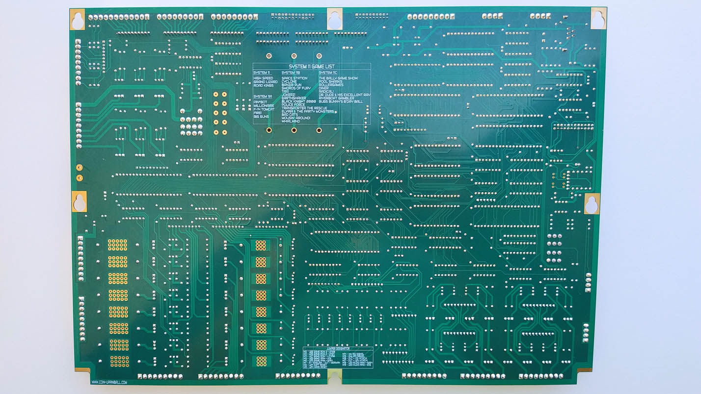 Bally Williams System 11N / 11A / 11B / 11C CPU MPU Board