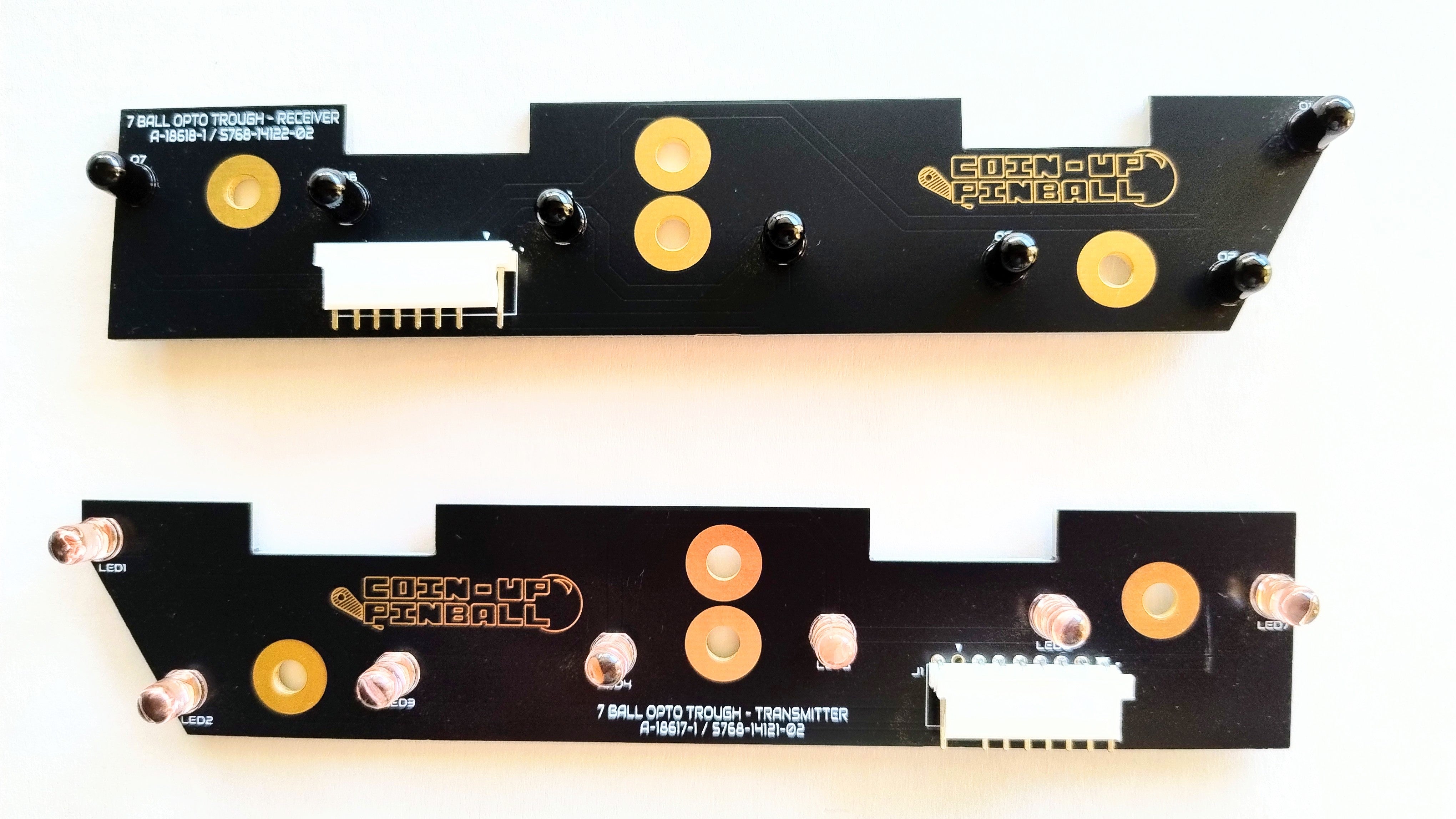 7 Ball Opto Trough Transmitter & Receiver Board Set 6/4 Ball for Willi ...