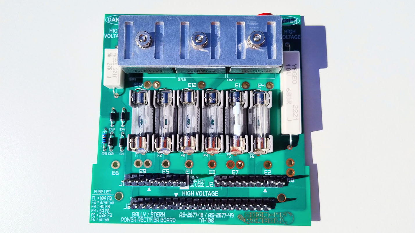 Bally / Stern Power Rectifier Board Replacement Kit AS-2518-18/49 / TA-100