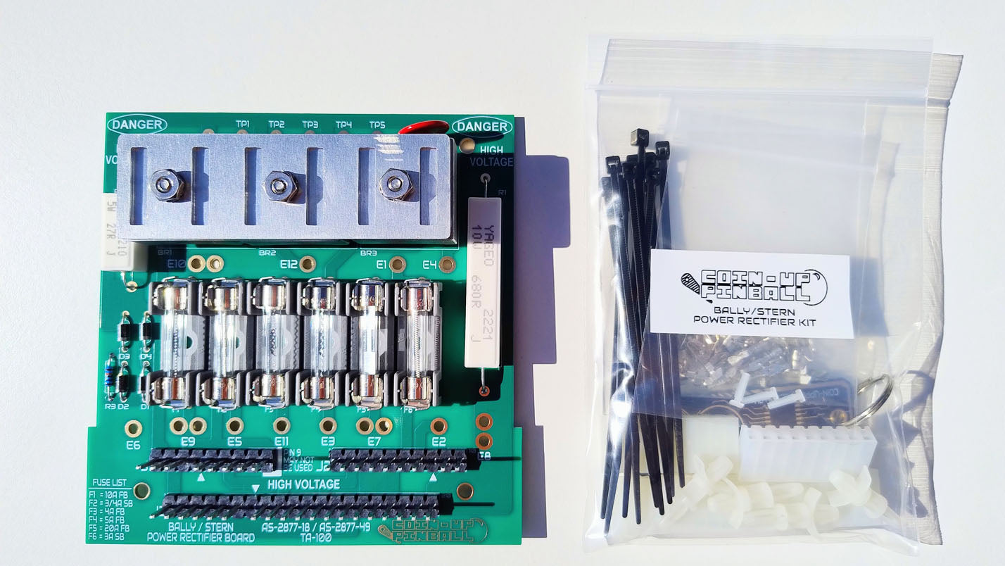 Bally / Stern Power Rectifier Board Replacement Kit AS-2518-18/49 / TA-100
