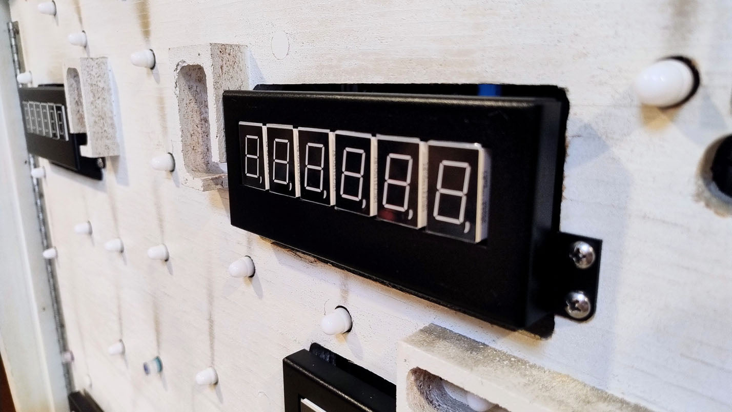 Single Bally Stern 7 Digit LED Display With Steel Mounting Frame AS-2518-58 / A-645