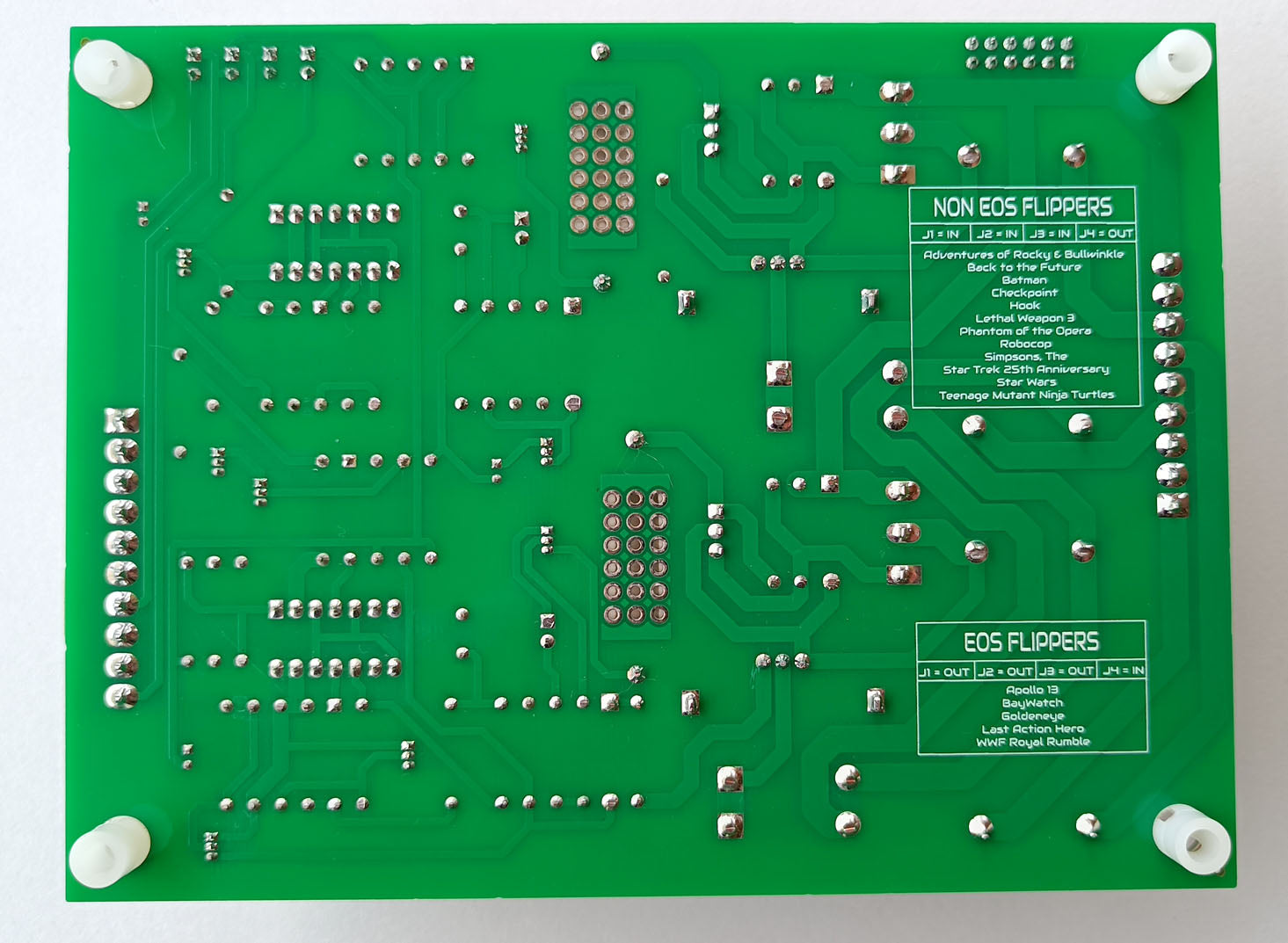 Data East / Sega 2 Flipper Board - 520-5033-00 / 520-5070-00 / 520-5080-00 Backl