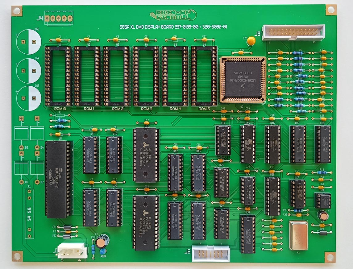 Sega XL DMD Driver PCB Display Board 520-5092-01 / 237-0139-00 Pinball Dot Matrix Controller